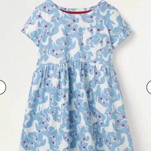 NWT Mini Boden Fun Unicorn Jersey Dress